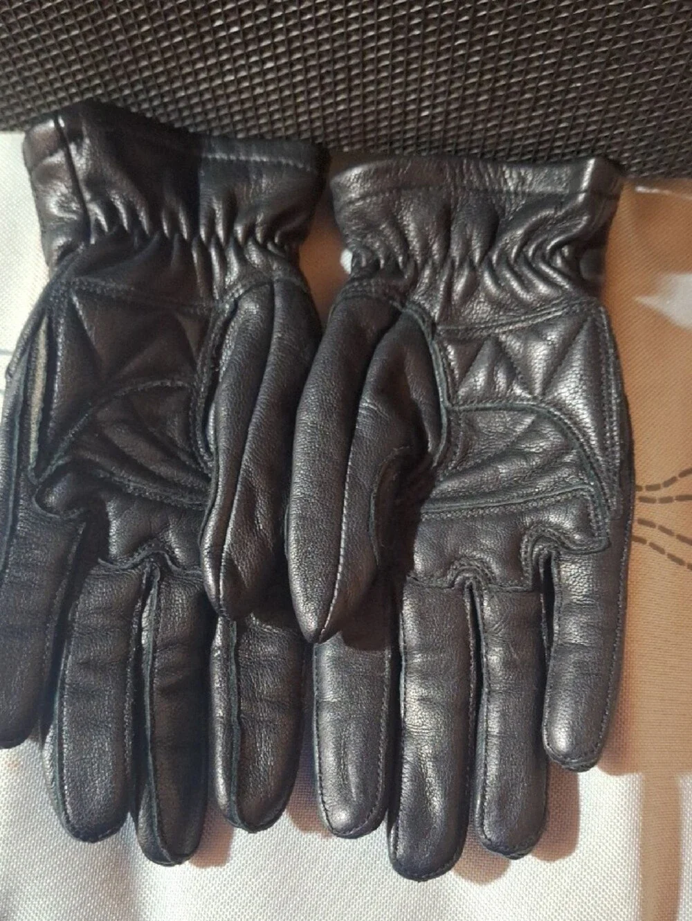Harley-Davidson Women's Black Leather Riding Gloves